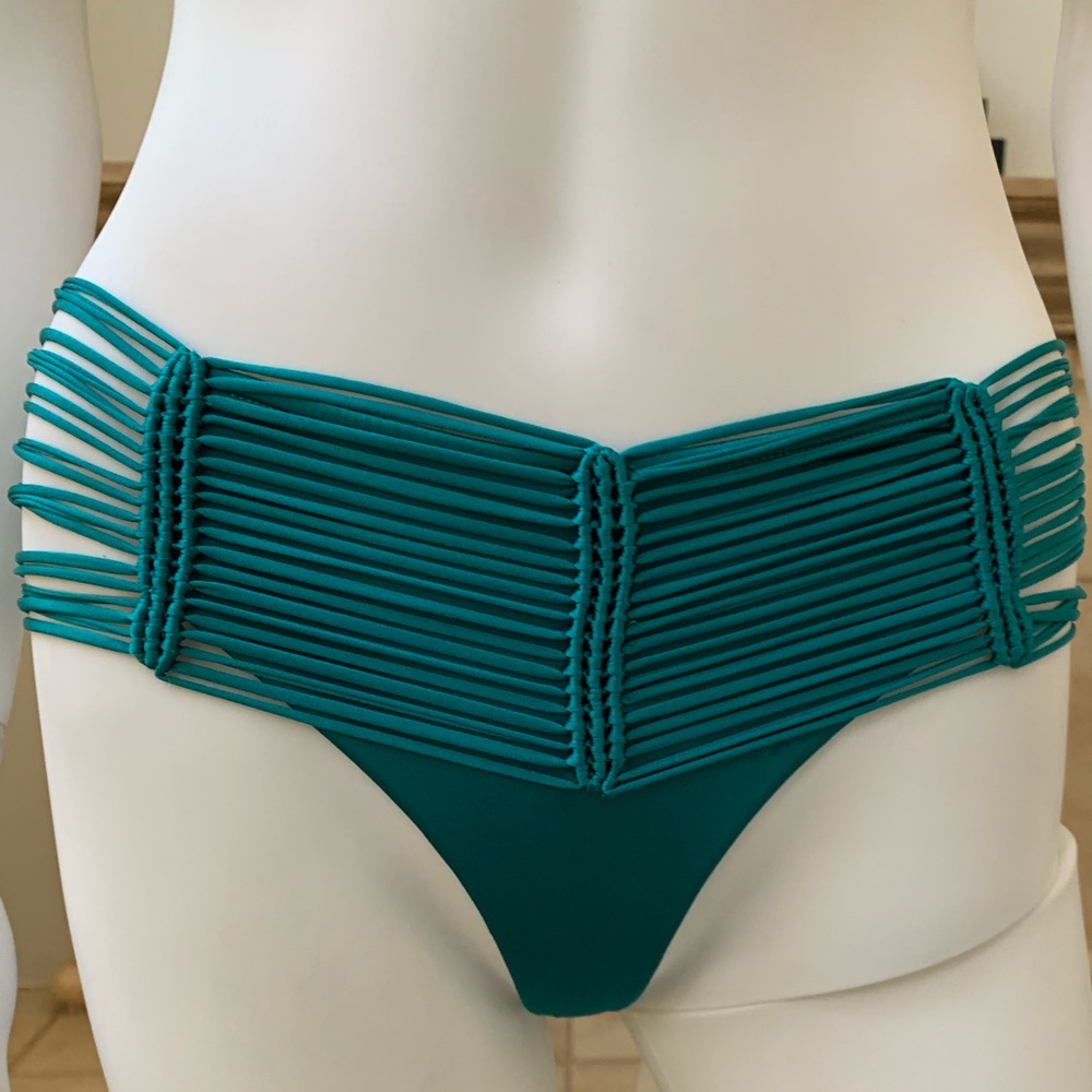 Ocean teal bottom bikini XS